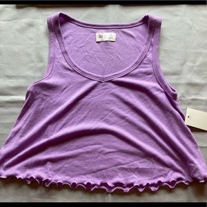 Crop Top Tank Too New by So light purple
